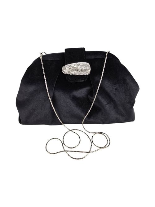 clutch donna in velluto nero Twenty Fourhaitch | ALUDRANERO